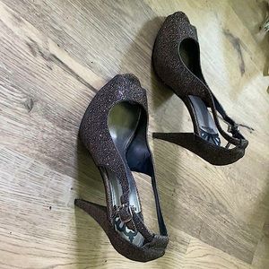 Sparkly 4” heels- size 11.  Pics don’t do these justice!